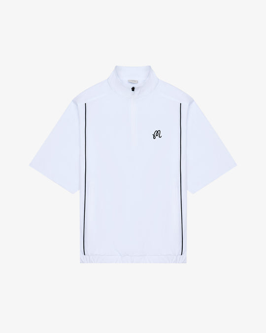 Malbon Golf Torrey Pines Windshirt - White/Green