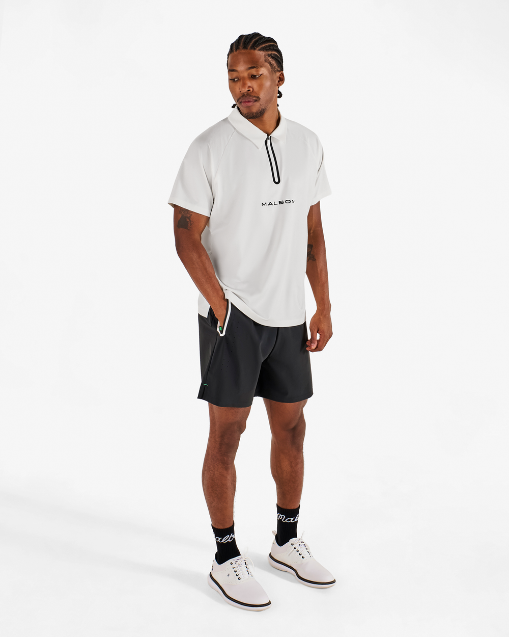 PERFORMANCE ZIP RAGLAN POLO