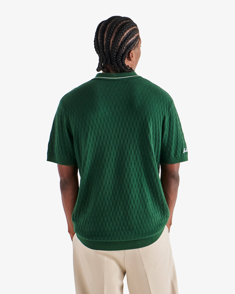 CREST KNIT POLO