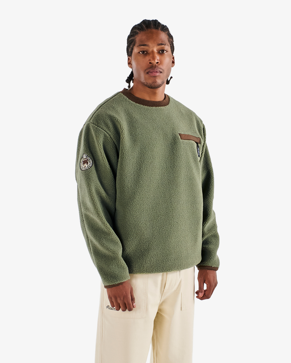 HUDSON SHERPA CREWNECK – Malbon HUDSON SHERPA CREWNECK – Malbon