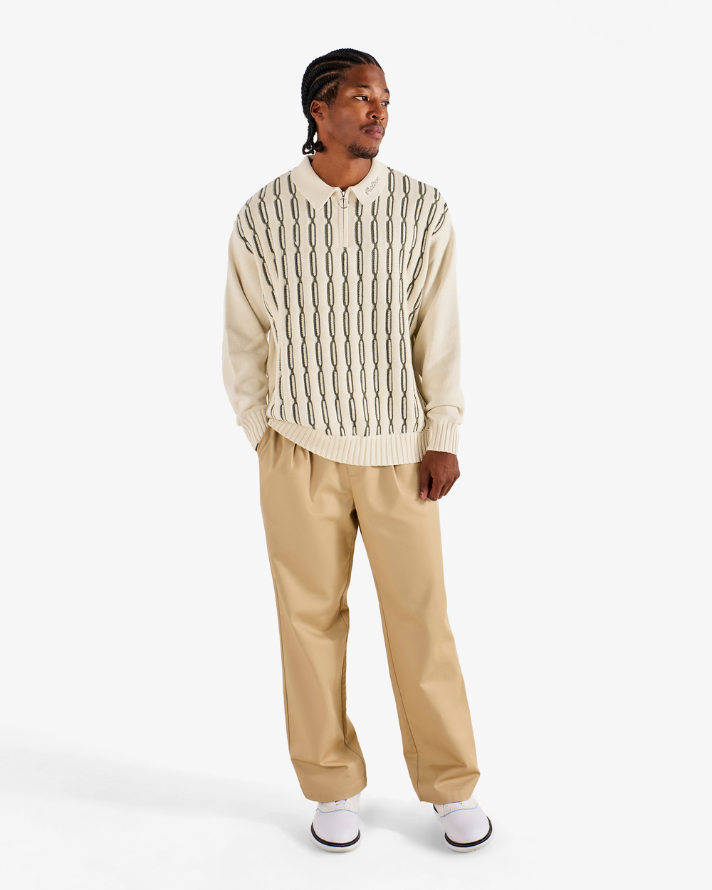 LINKS POLO SWEATER