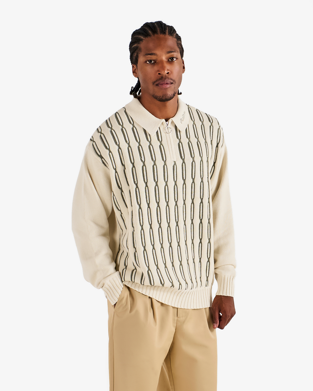 LINKS POLO SWEATER