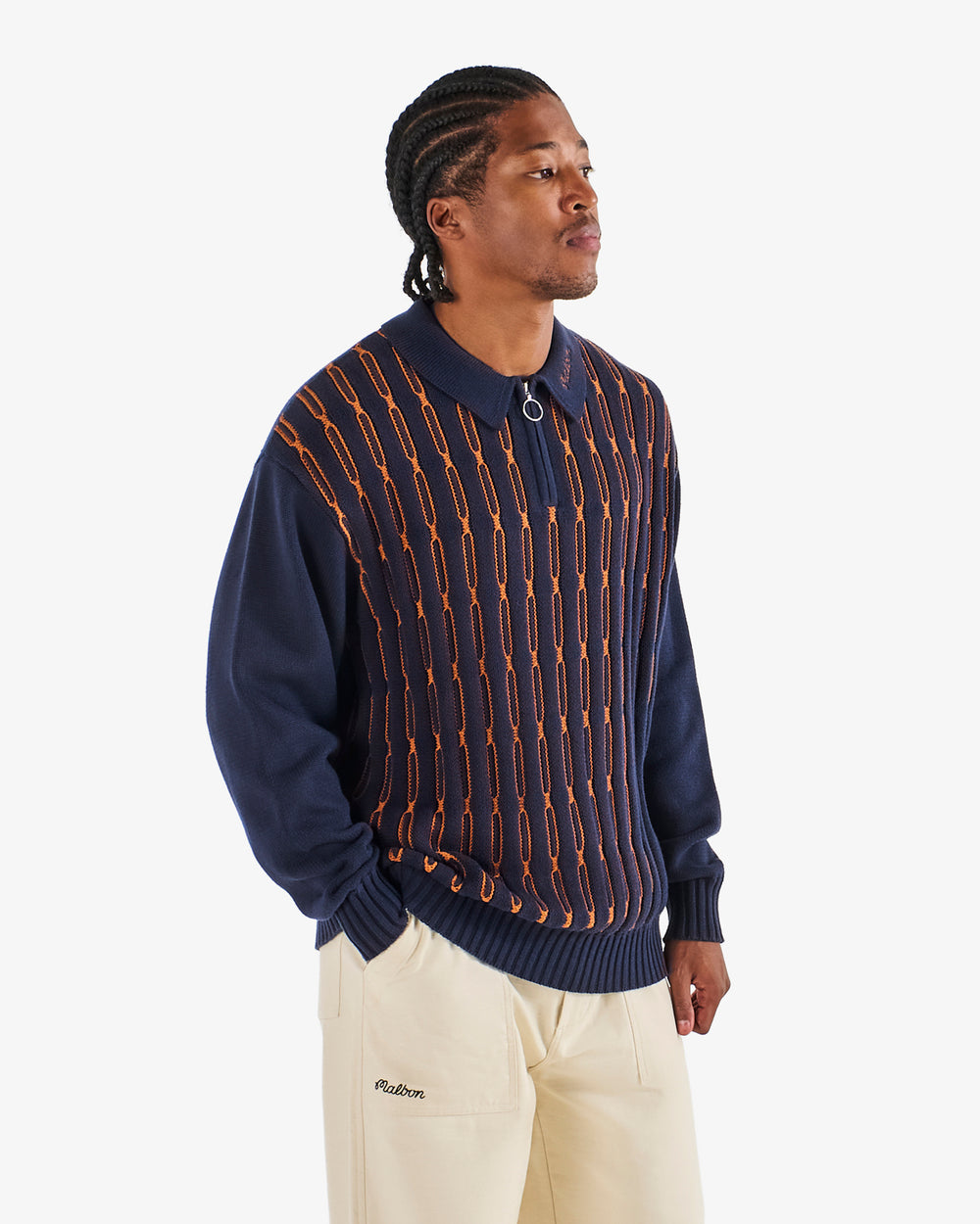 LINKS POLO SWEATER