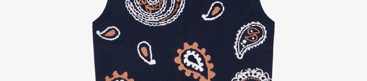PAISLEY SWEATER VEST