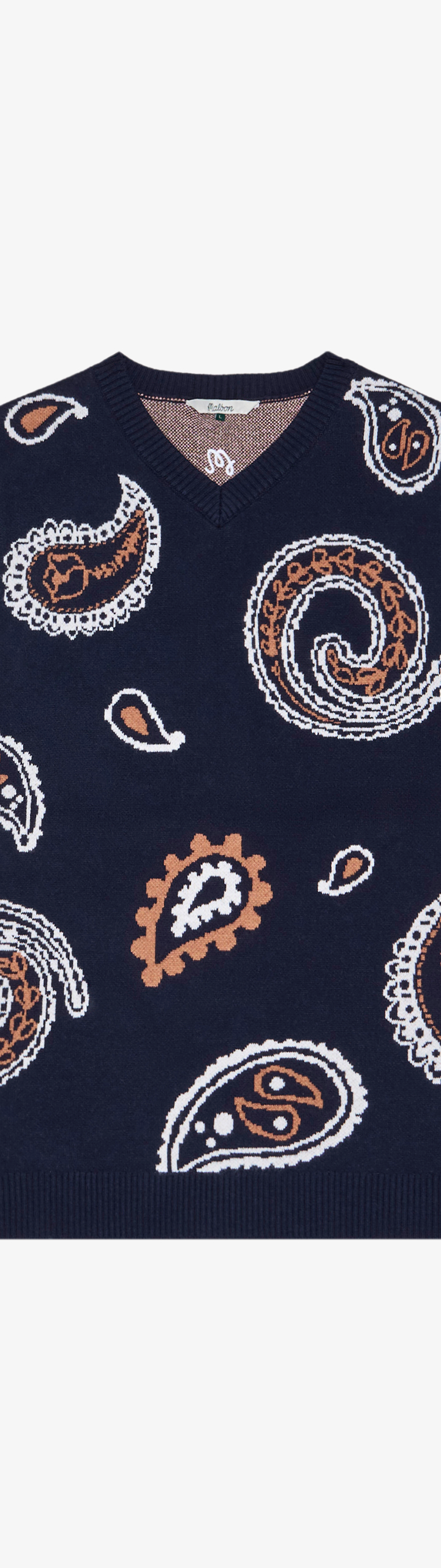 PAISLEY SWEATER VEST