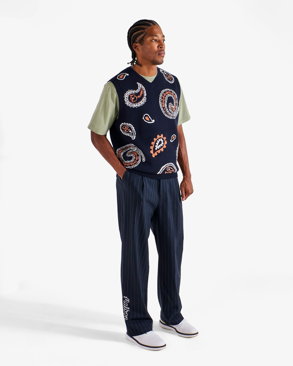 PAISLEY SWEATER VEST