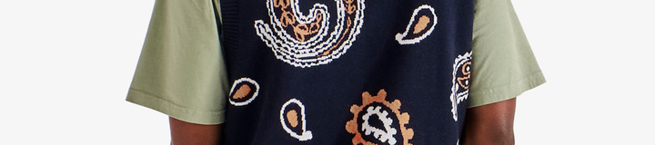PAISLEY SWEATER VEST