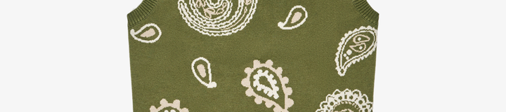 PAISLEY SWEATER VEST