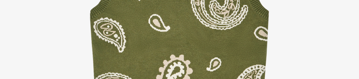 PAISLEY SWEATER VEST