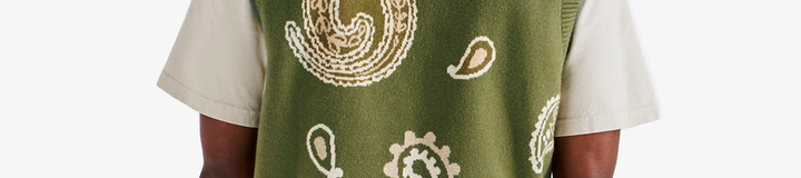 PAISLEY SWEATER VEST
