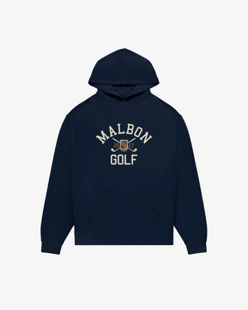 トップス MALBON GOLF Eagle Hoodie NAVY L FESQUE CREST HOODIE – Malbon