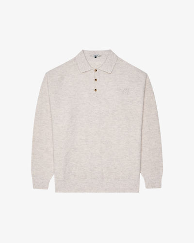 GAUGE WAFFLE KNIT POLO