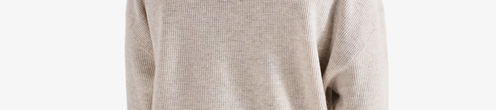 GAUGE WAFFLE KNIT POLO