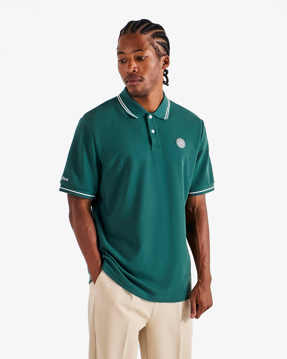 FAIRWAY APPLIQUE PIQUE POLO