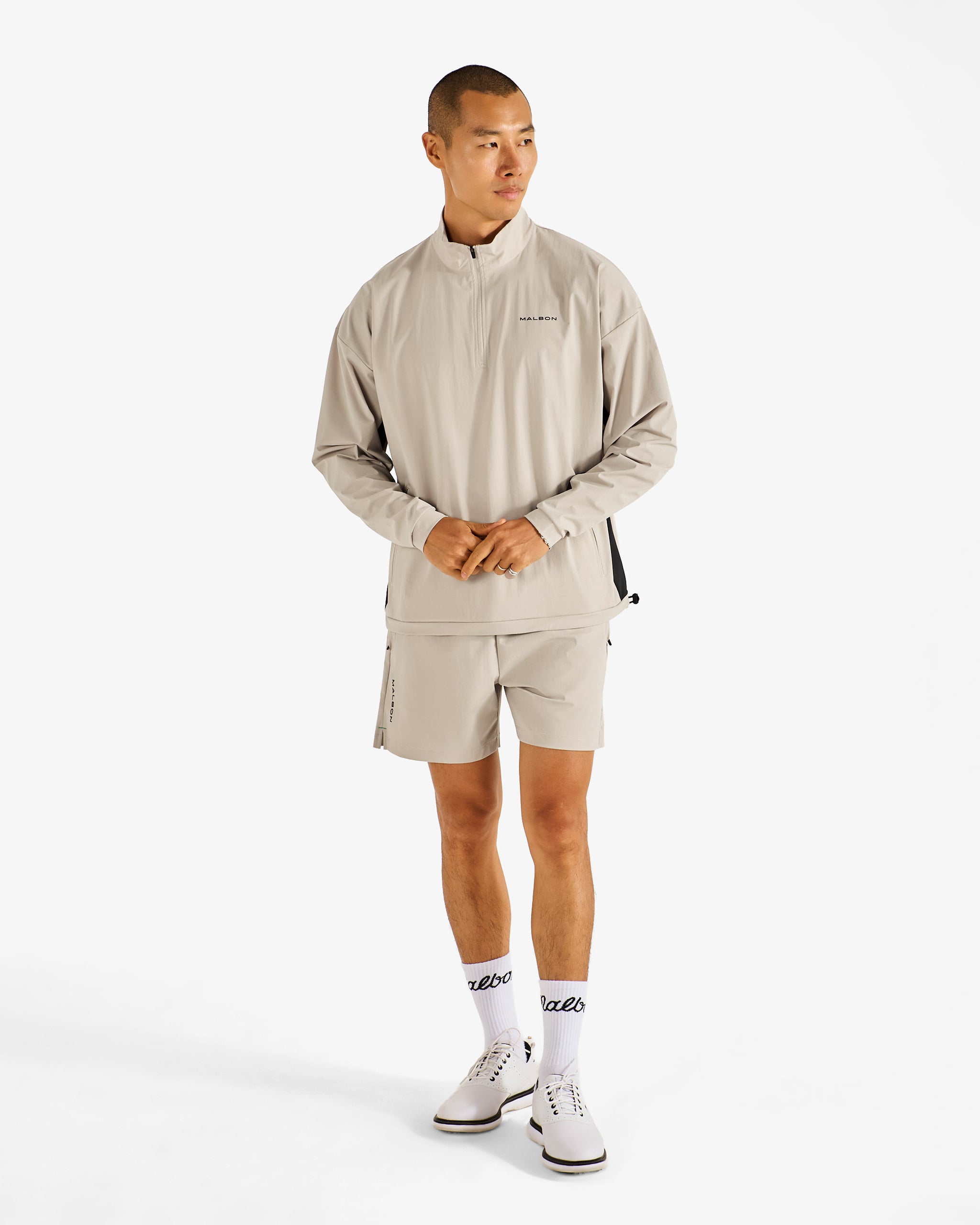 Maloneber マロンバー PERFORMANCE QUARTER ZIP SHELL PULLOVER – Malbon