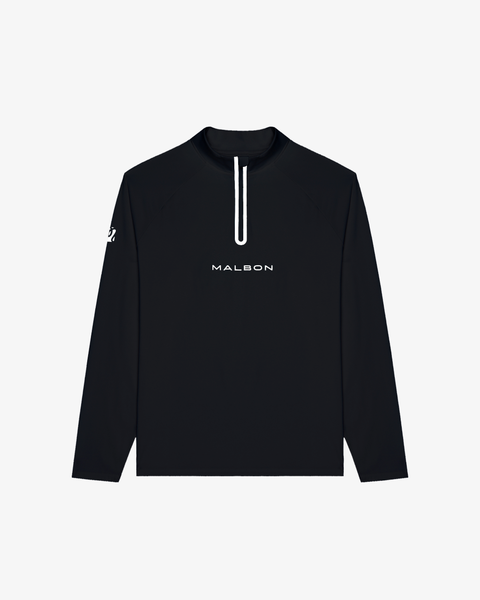 Malbon 半袖ニット　black CREST KNIT POLO – Malbon