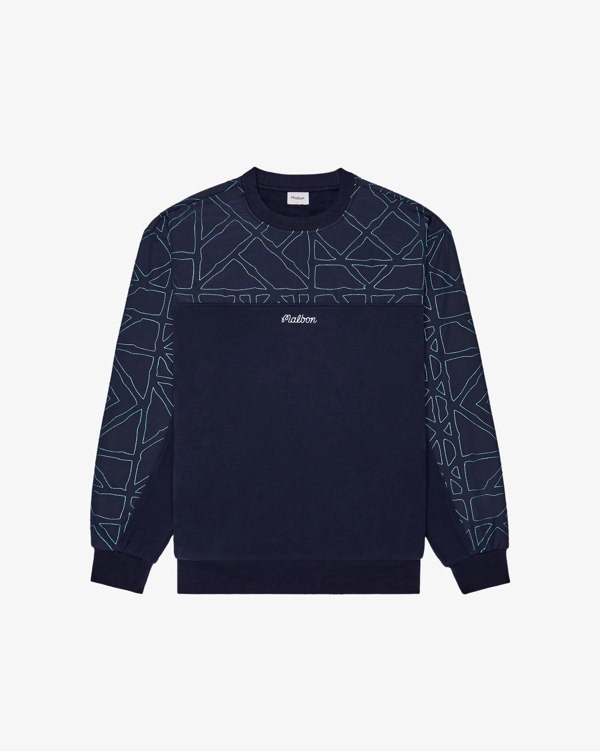 Malbon X CLUBHAUS Crewneck - Black 新品 Malbon Monarch Crewneck Golf Sweatshirt Black - FW25 Men – Golfio