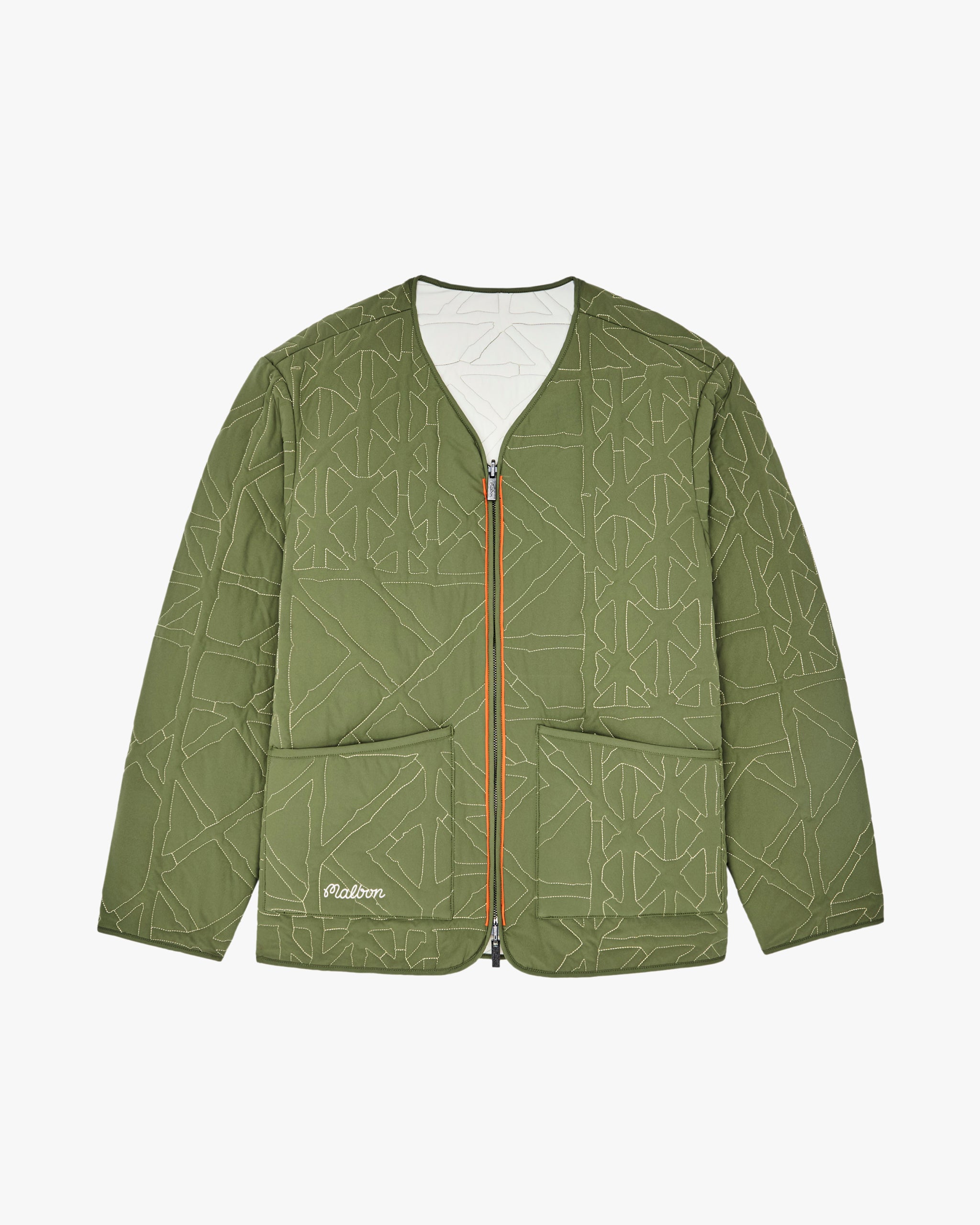 GAP グリーン ジップアップ トレーナー　マルボン　Malbon Gap × Malbon Heavyweight Logo Quarter-Zip Pullover | Gap