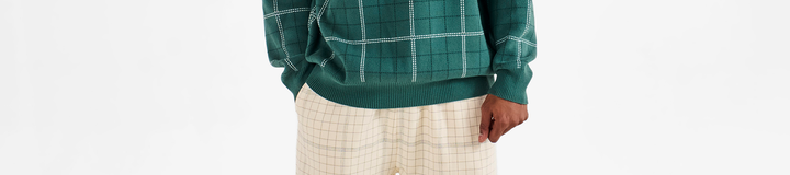 BON SCRIPT PLAID SWEATPANT