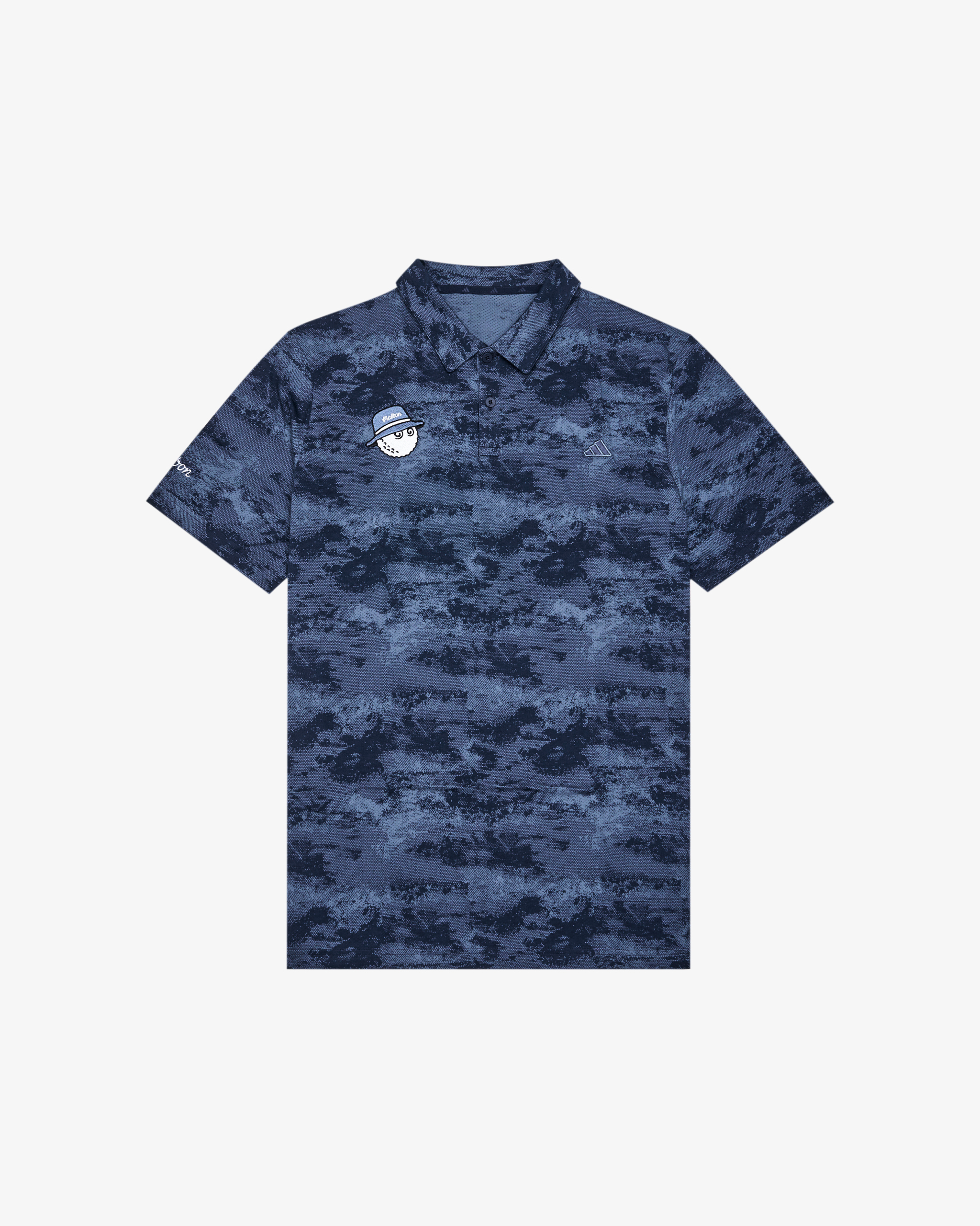 MALBON X ADIDAS GO-TO PRINTED MESH POLO SHIRT