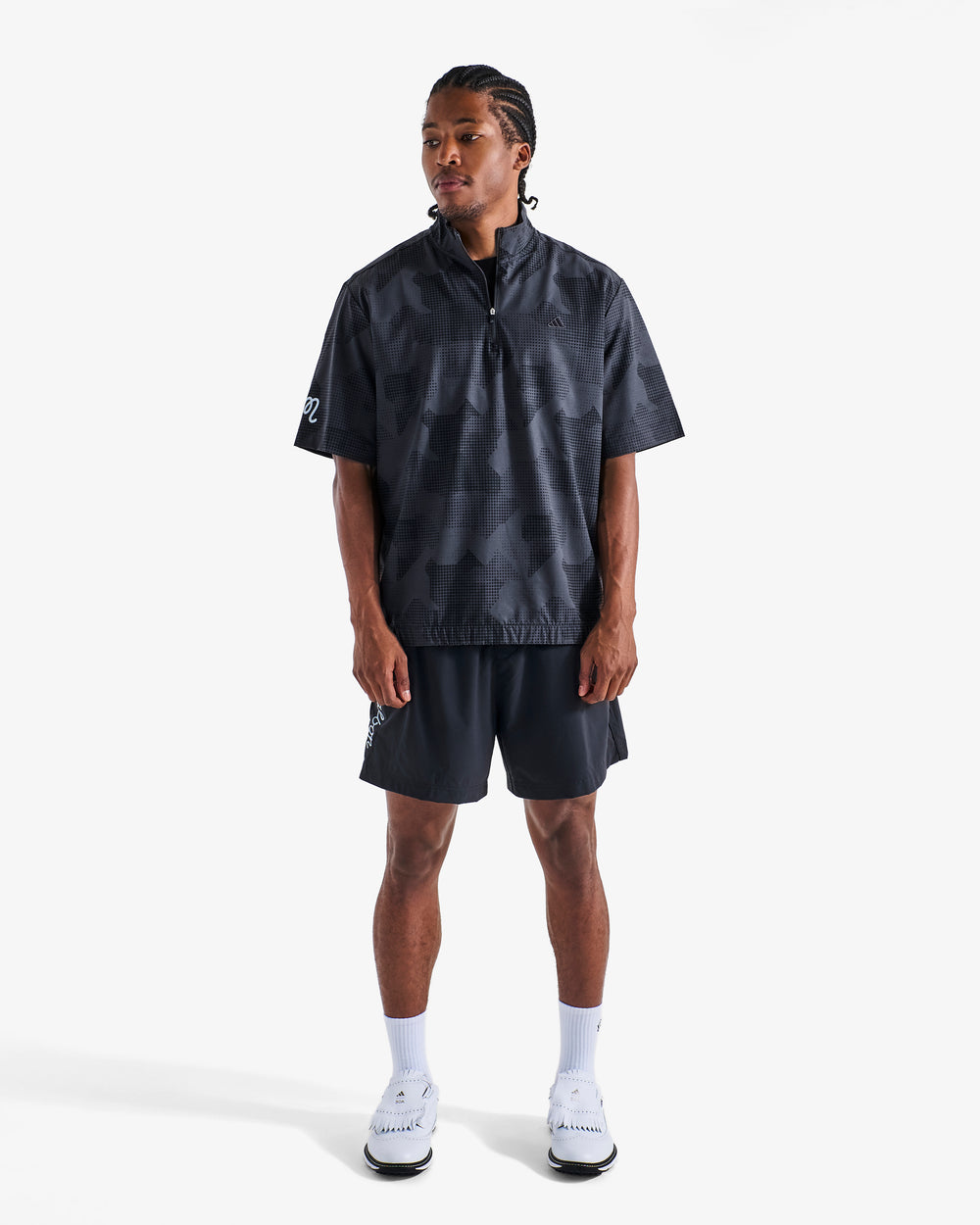 MALBON X ADIDAS GO-TO DWR SHORT SLEEVE HALF-ZIP PULLOVER