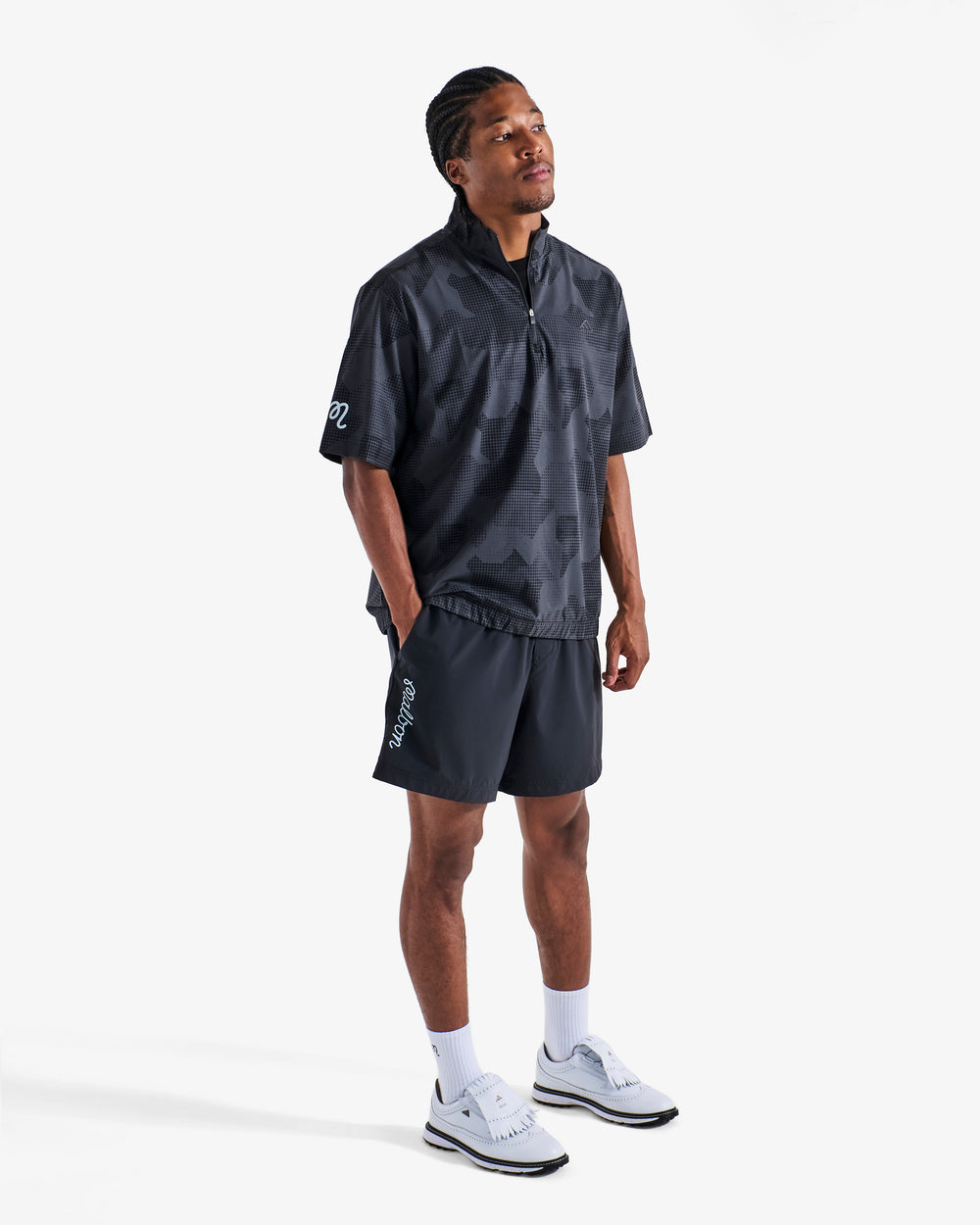 MALBON X ADIDAS GO-TO DWR SHORT SLEEVE HALF-ZIP PULLOVER