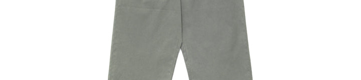 Washed Cotton Twill Cropped Chino Pant