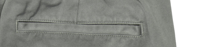 Washed Cotton Twill Cropped Chino Pant