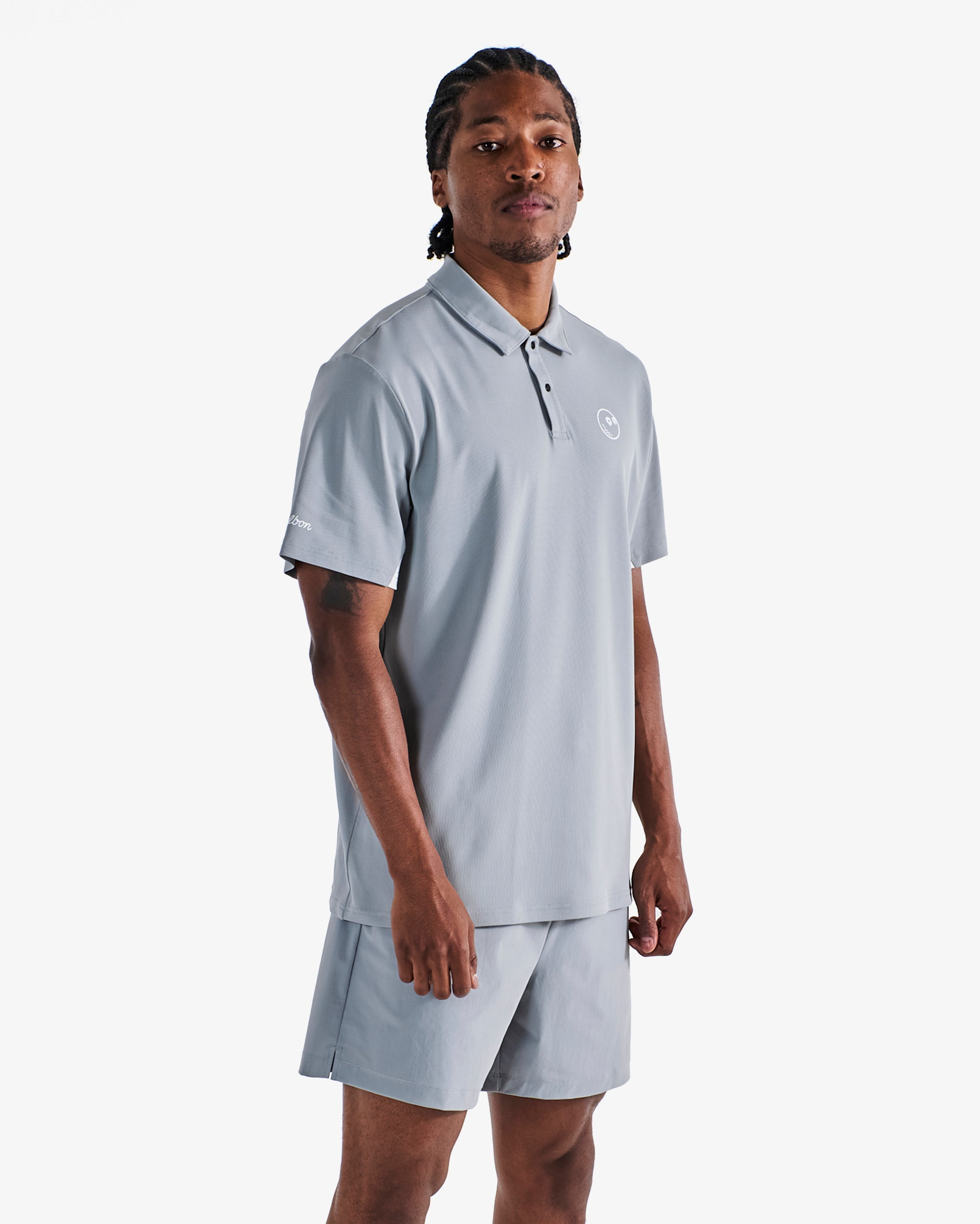 MALBON ♥ [MAN] Neck Tipping Point Short Sleeve Piste PERFORMANCE POLY TECH SHORT – Malbon Golf