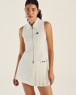 GEMMA ZIP SLEEVELES POLO