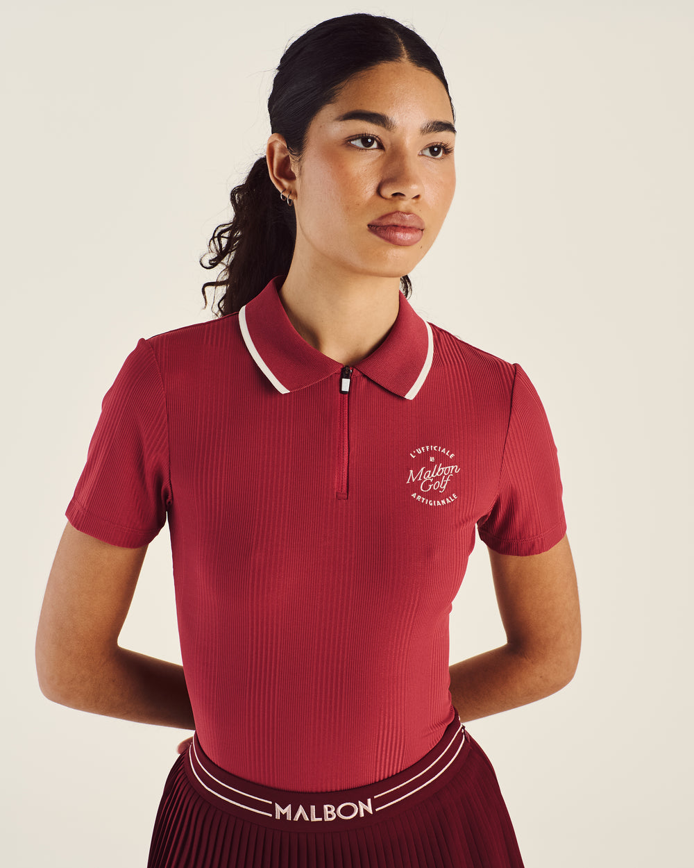 CAMILLA QUARTER ZIP POLO