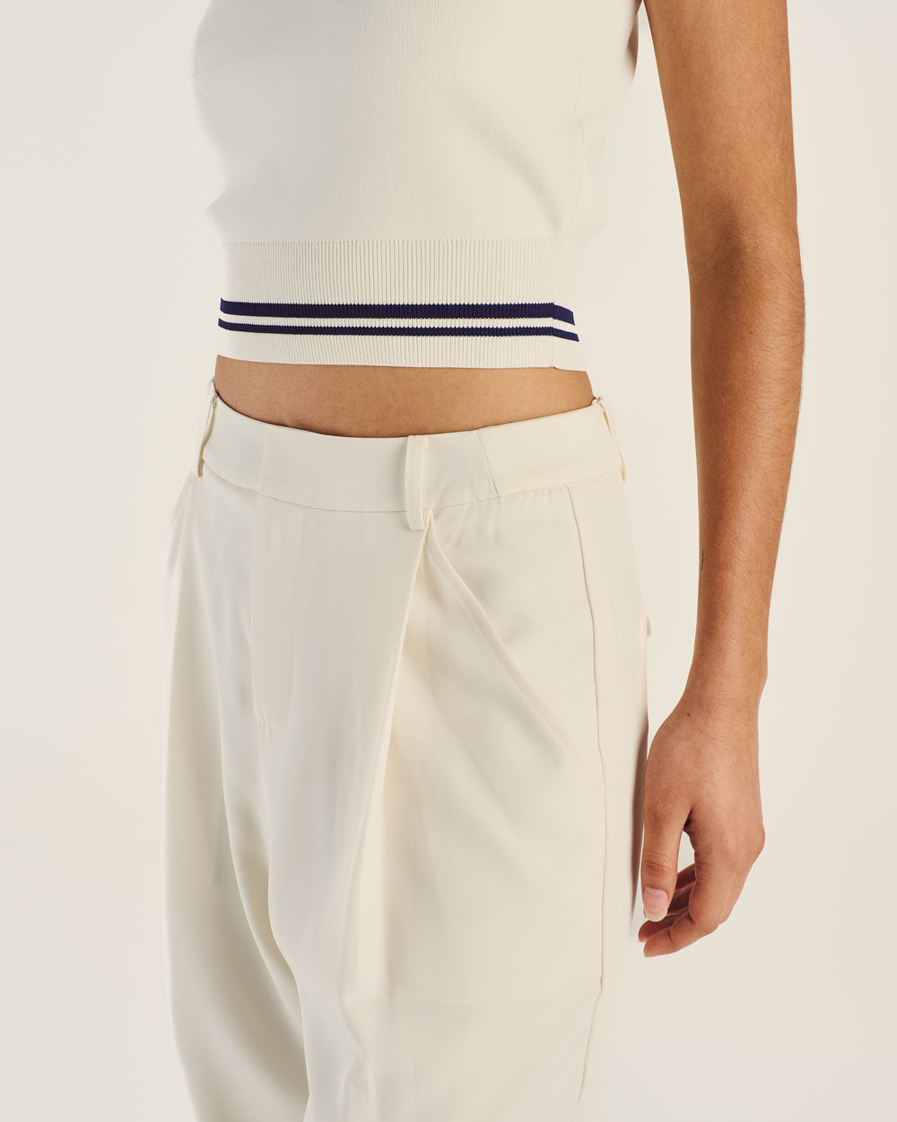 EMILIA PLEATED TROUSERS