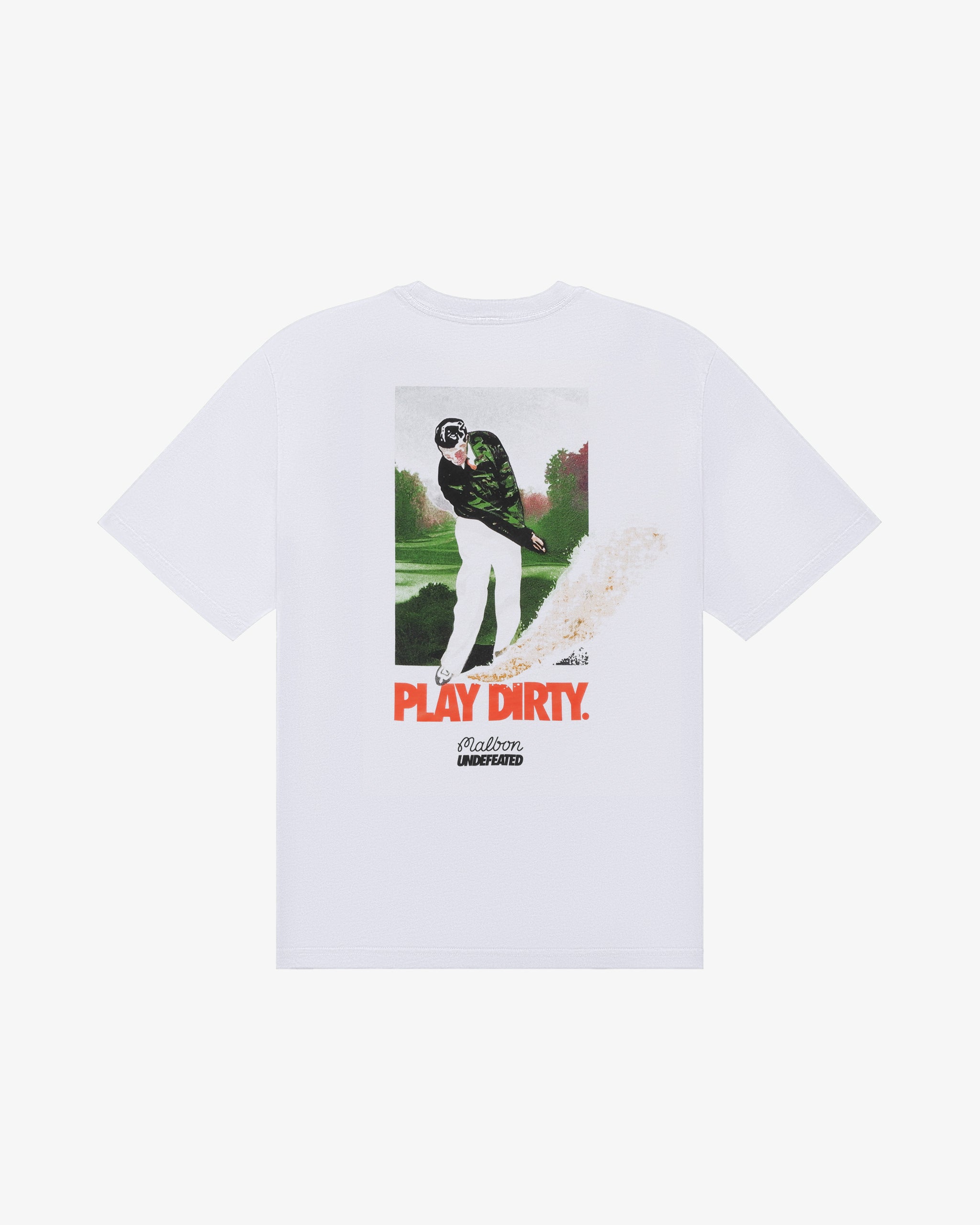 ■Malbon Golf■ MALBON X UNDEFEATED PLAY DIRTY T-SHIRT WHITE M9065-WHT-2.jpg?crop=center&
