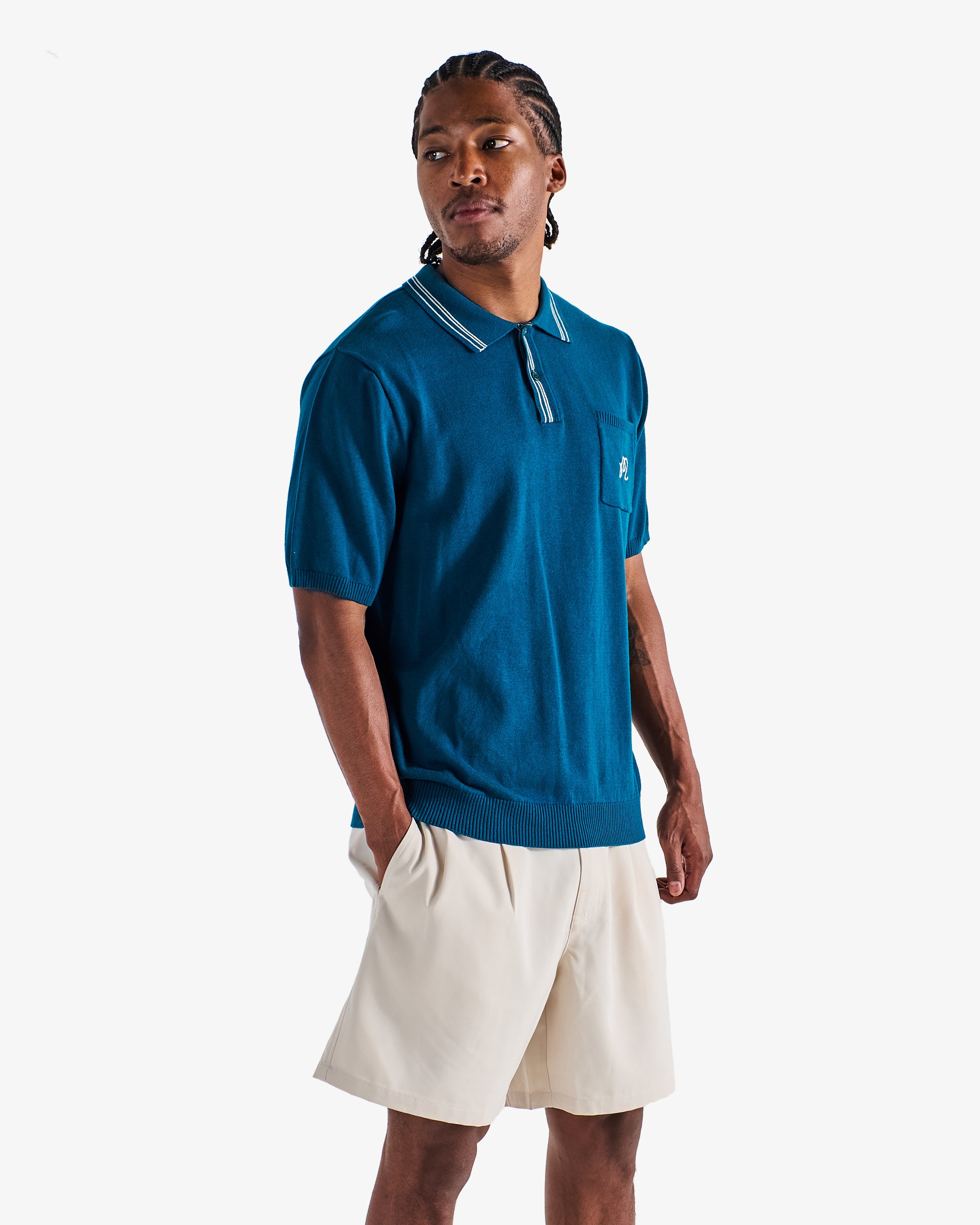 NEIGHBORHOOD×MALBON GOLF POLO SS ポロシャツ M NH X MALBON GOLF . COURSE CAMO PATTERN POLO SS