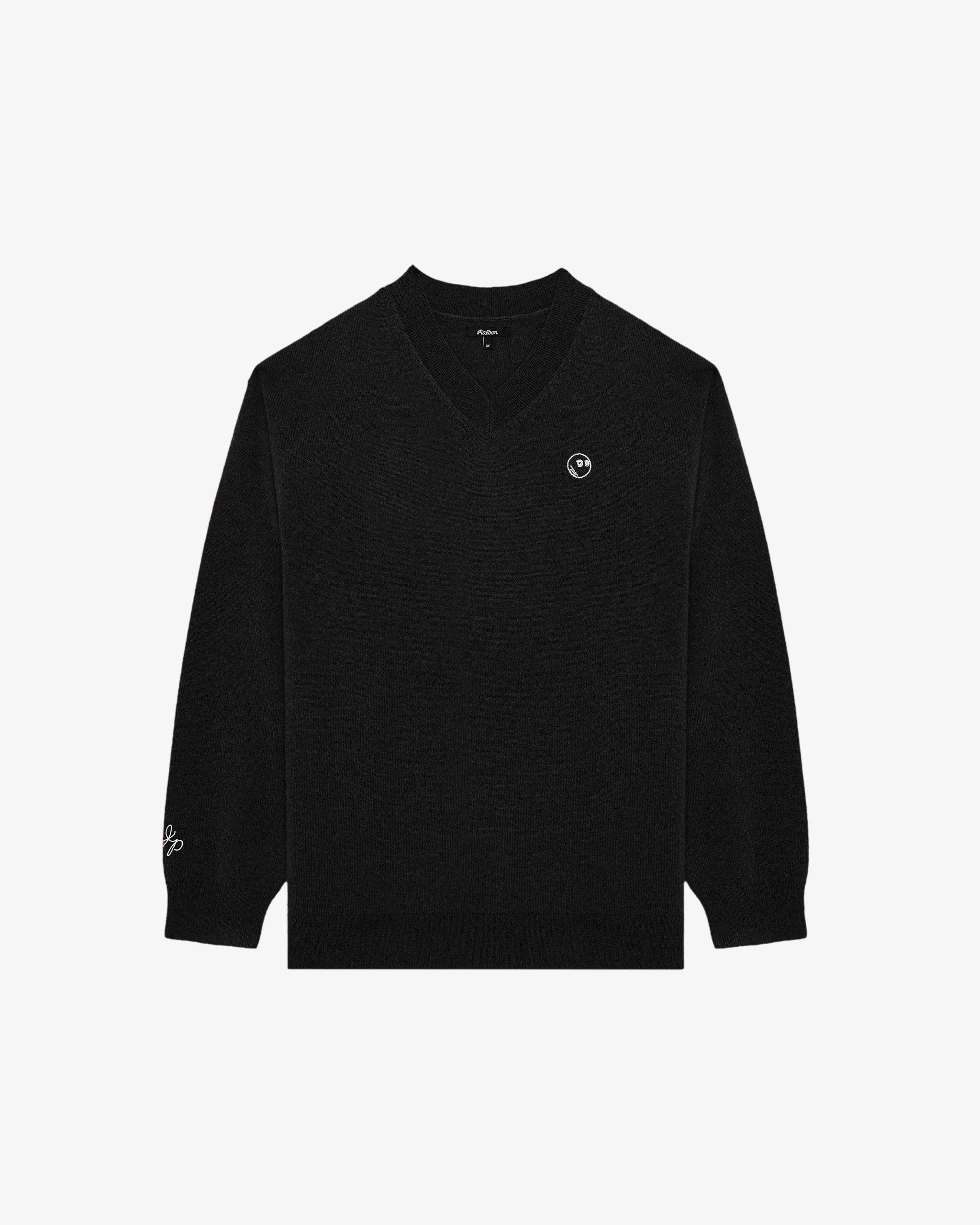 JESPER PARNEVIK V NECK MERINO WOOL SWEATER