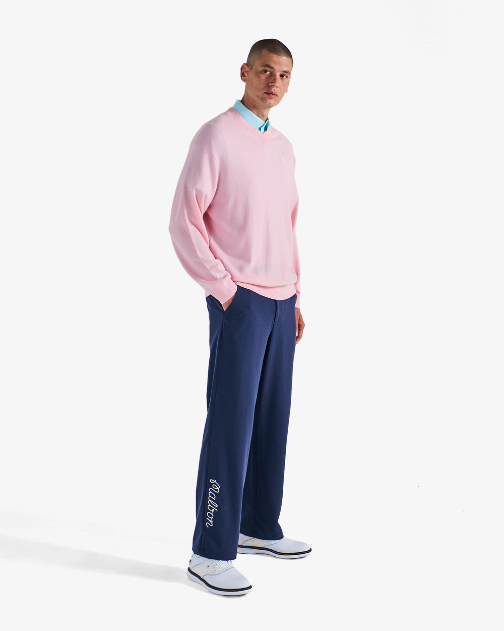 JESPER PARNEVIK V NECK MERINO WOOL SWEATER