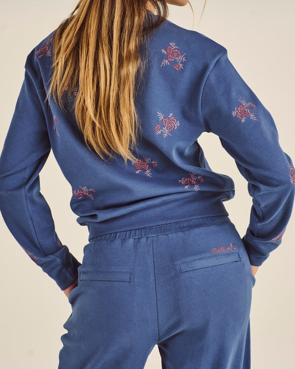 ADELINE EMBROIDERED CREWNECK