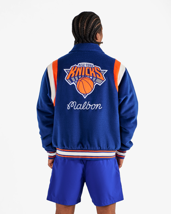 KNICKS THE GARDEN VARSITY JACKET