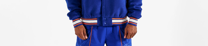 KNICKS THE GARDEN VARSITY JACKET