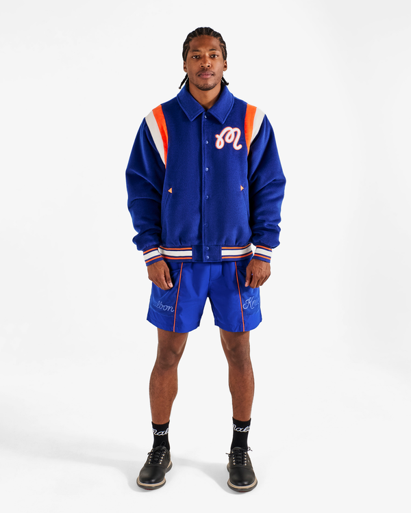 KNICKS THE GARDEN VARSITY JACKET