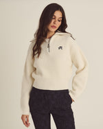 ANAIS QUARTER ZIP KNIT SWEATER