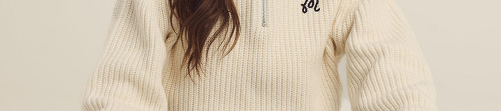 ANAIS QUARTER ZIP KNIT SWEATER