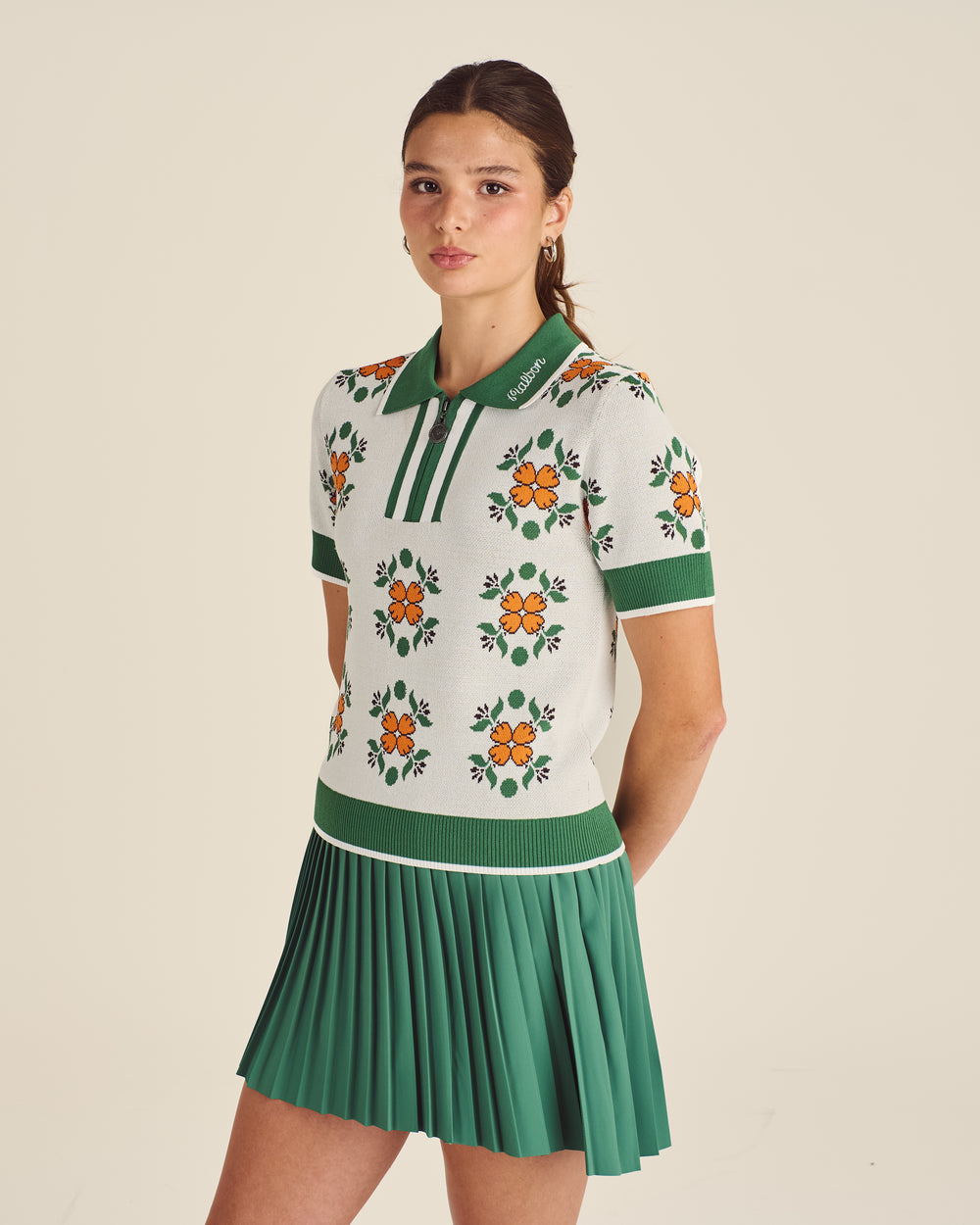 LUCIA QUARTER ZIP POLO