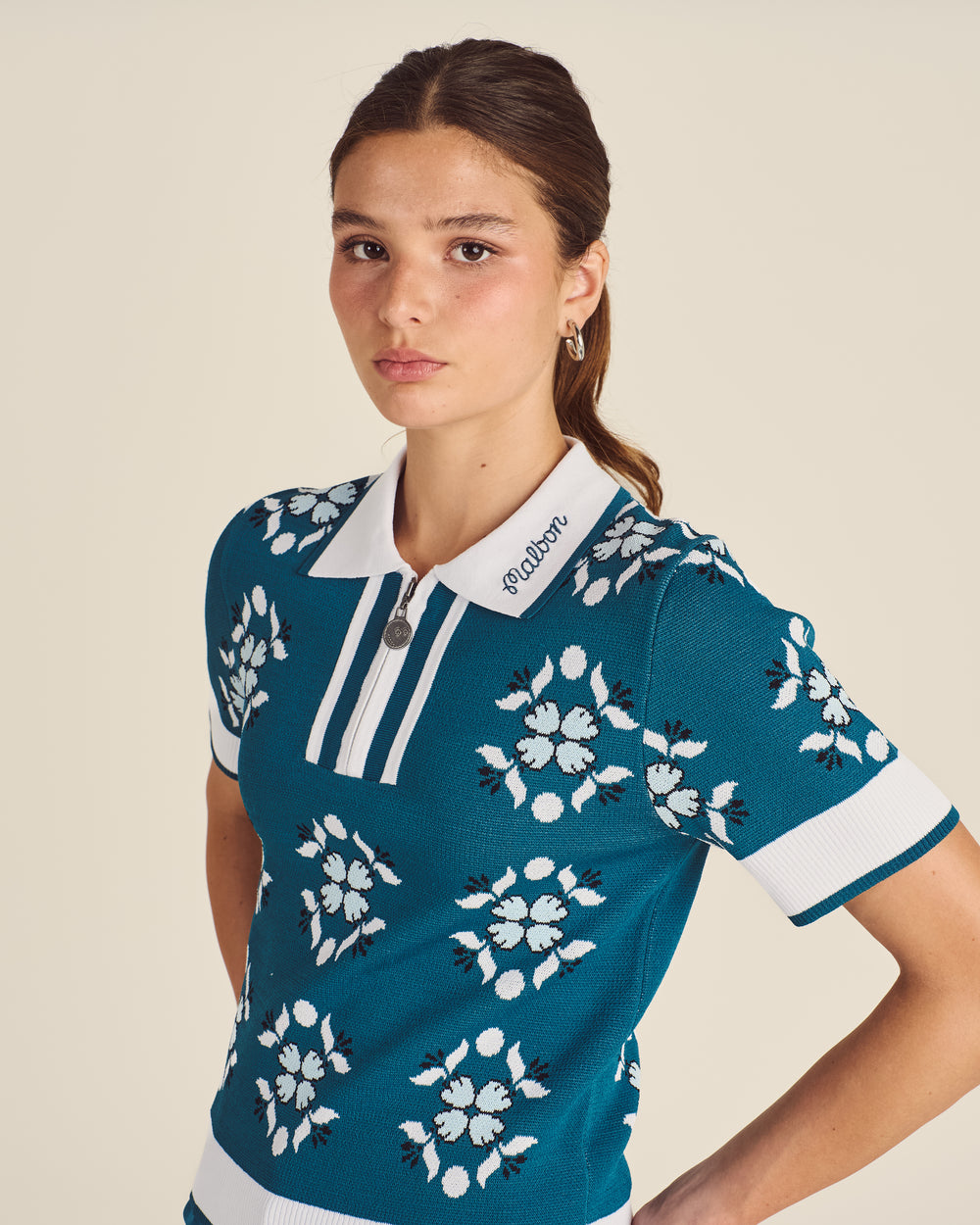 LUCIA QUARTER ZIP POLO