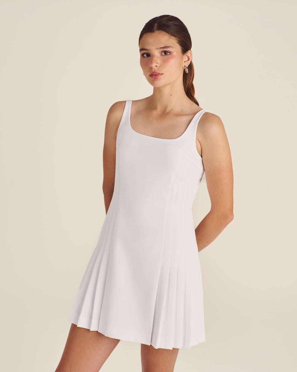 GIA PLEATED MINI DRESS