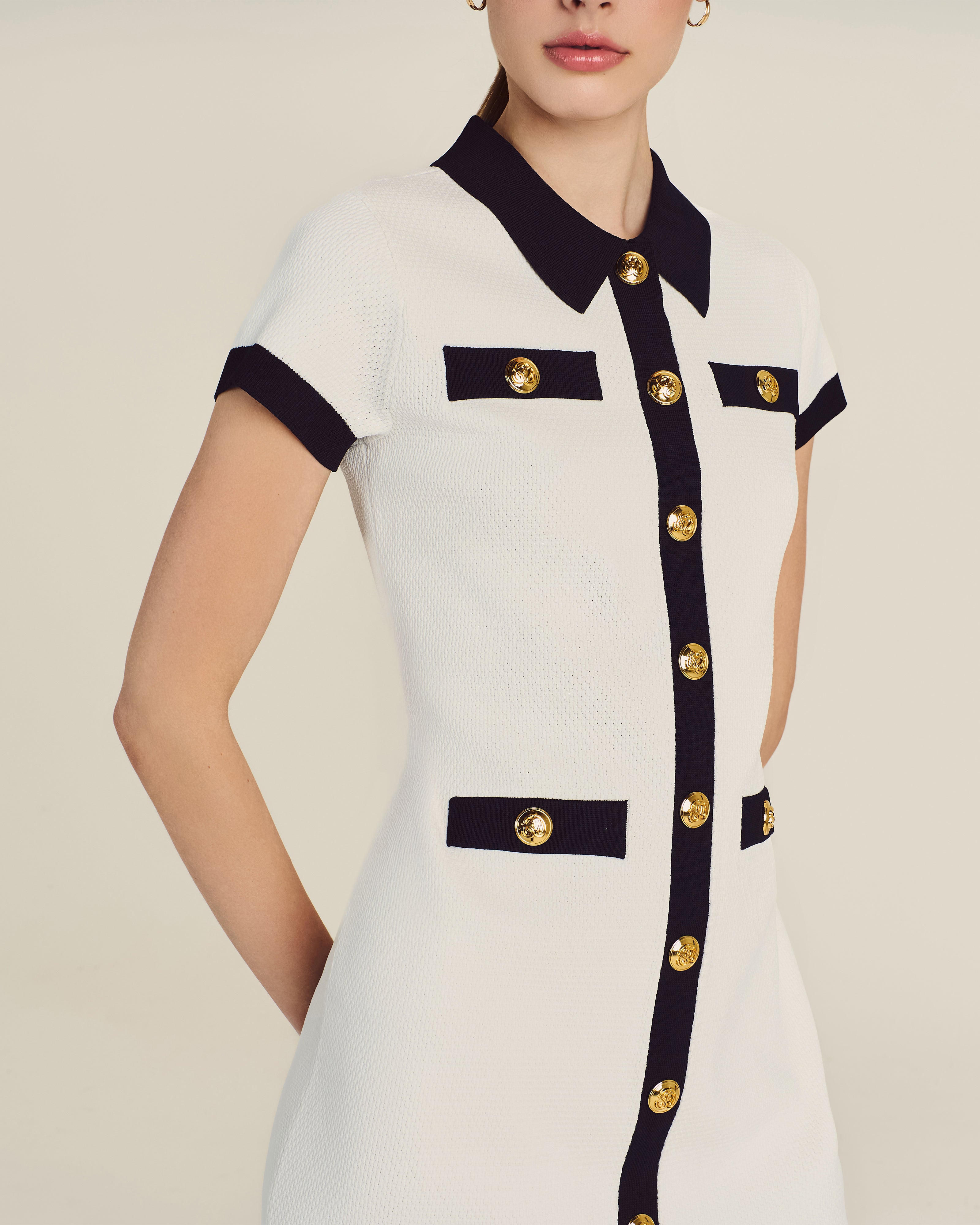 MALBON ♥ [WOMAN] Open collar pleated one piece WOMEN'S | SHOP ALL – Page 2 – Malbon Golf