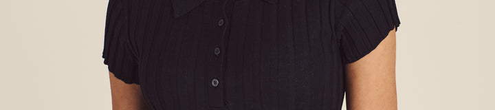 ELEA RIB KNIT POLO