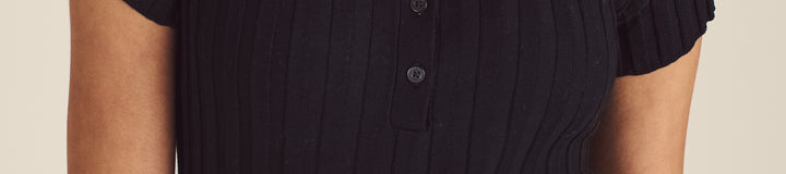ELEA RIB KNIT POLO