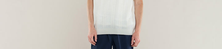 YACHT CLUB CABLE KNIT VEST