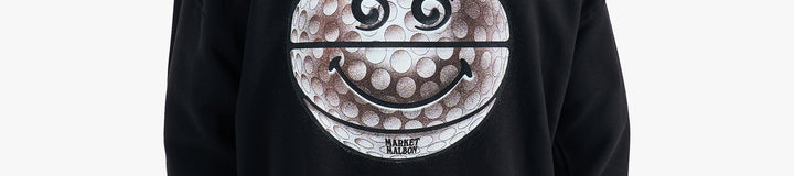 MALBON X MARKET SMILEY GOLF BALL HOODIE